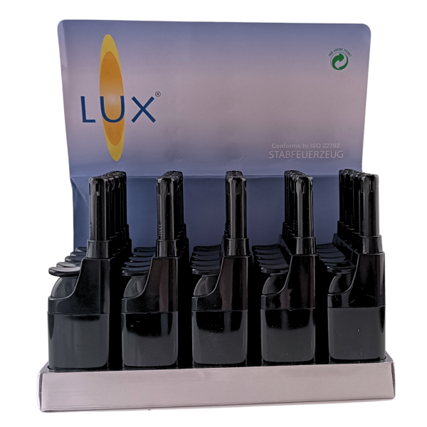 Feuerzeug Lux Mini Stabfeuerzeug Piezo Black